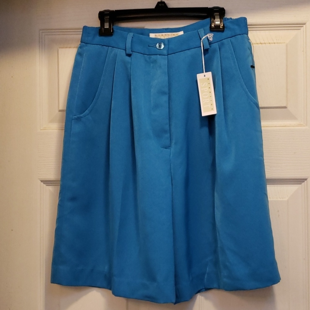 Teal Bermuda shorts